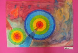 Kandinsky mit Zirkel, Lineal und vielen Materialien - display this album Kandinsky mit Zirkel, Lineal und vielen Materialien